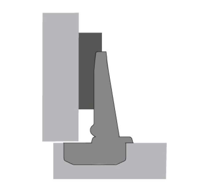Slide-on 2333 петля накладна без доводчика 95° (1078660)