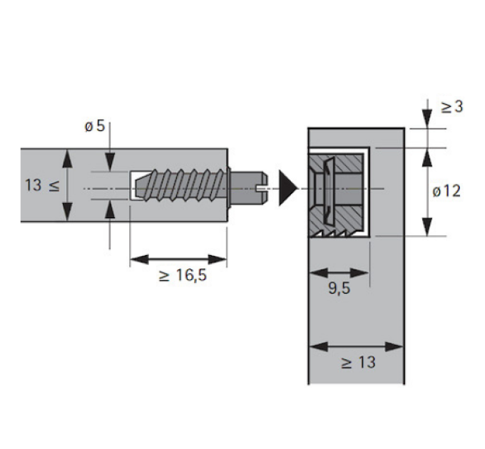 Стяжка Everfix Hettich (1067695)