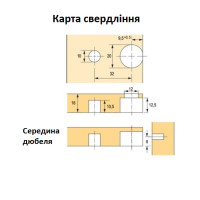 Стяжка эксцентриковая VB 36/16 белая (9116464)