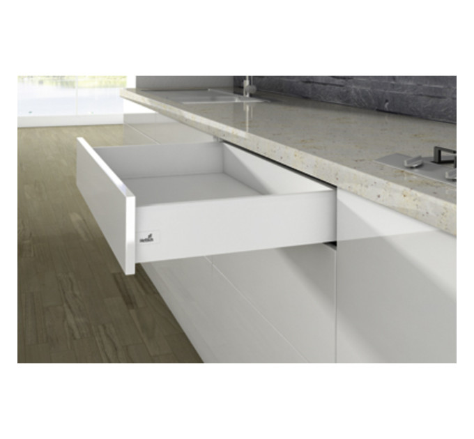 Ящик висувний Hettich ArciTech H=126 L=500 білий з доводчиком