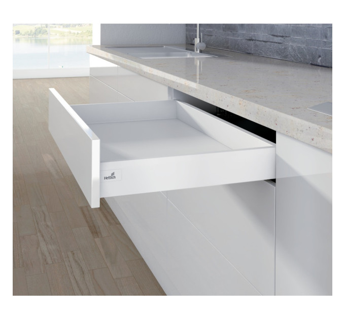 Ящик Hettich ArciTech H=94 L=350 белый с доводчиком