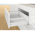 Ящик висувний Hettich ArciTech H=186 L=450 білий 1 релінг, з доводчиком