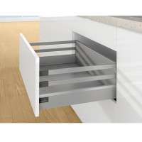 Ящик Hettich ArciTech H=218 L=450 серый 2 релинга, с доводчиком