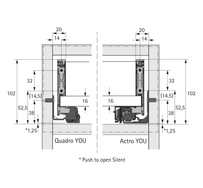 К-кт боковин AvanTech YOU, H=251, L=450 мм, білий (9255315)