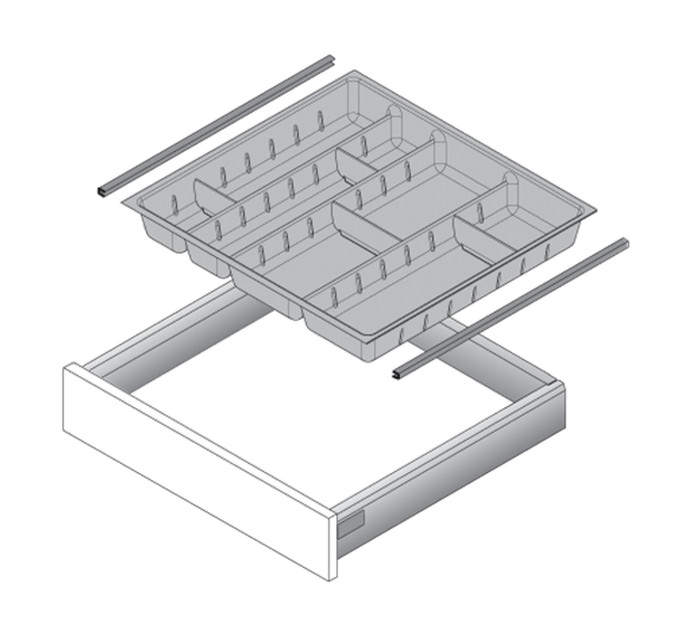Кромковий профіль для OrgaTray, L520, під хром (9079226)
