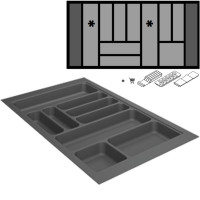 Лоток OrgaTray 440, Ш801-900Г441-520 пластик, антрацит (9195002)