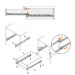Направляющие Hettich FR302 250мм